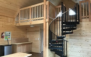 Inside Denali Cabin, K'esugi Ken Campground, Denali State Park